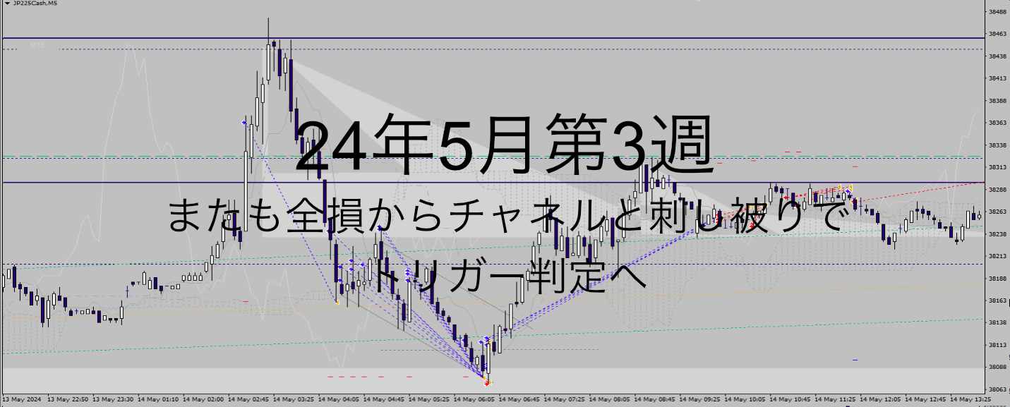 24年5月3週_水準2週_日経で深押しにナンピンで全損1.2k→0k