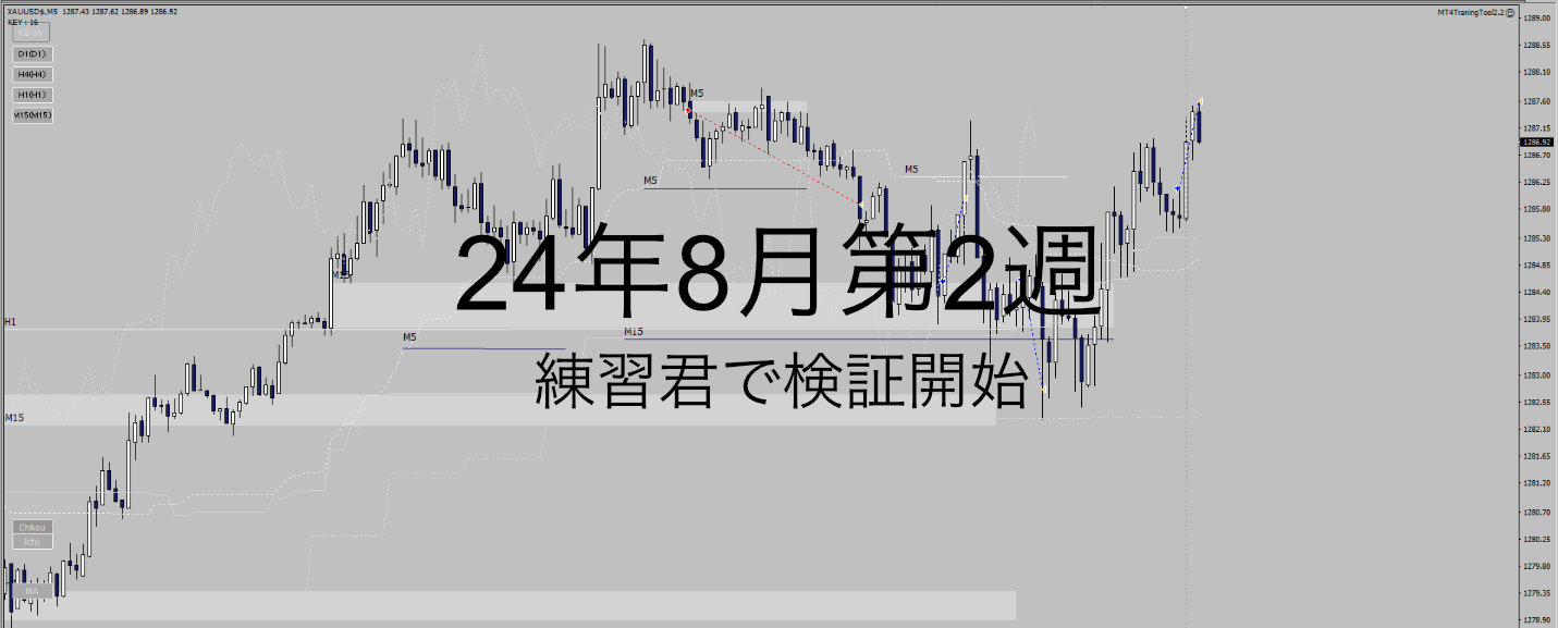 24年8月2週_検証1週_練習君で検証、カウント開始